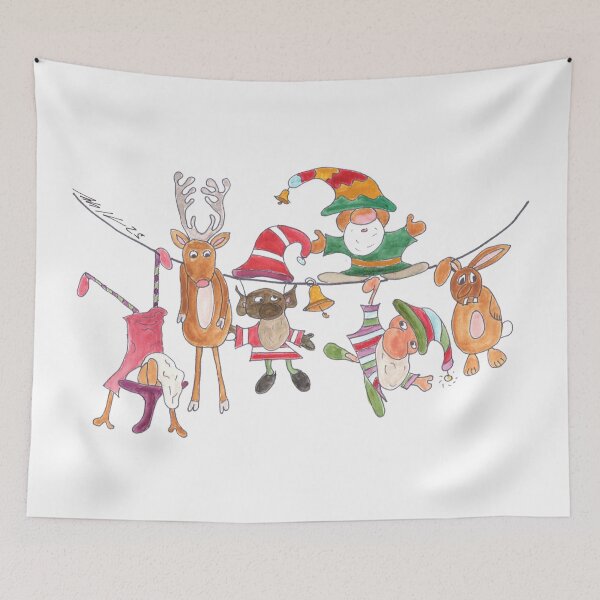 Item preview, Wichtel, Christmas, Weihnachten, Wichtel aligned, Wichtel auf Leine designed and sold by Anke‘s Bazaar.