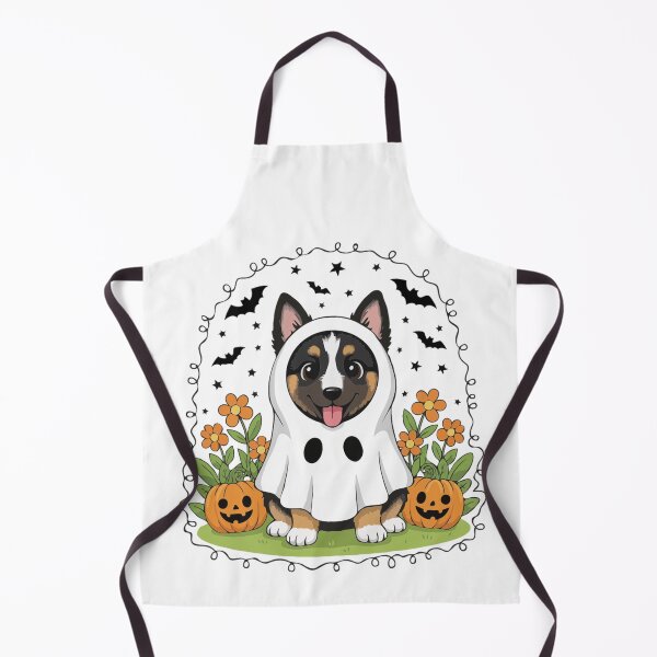 Item preview, Belgian Tervuren Puppy Ghost – Cute Halloween Dog Costume designed and sold by The Real Life Symphony.