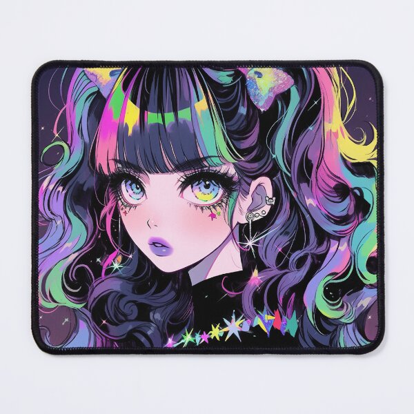 Item preview, Neon Starlight Anime Ponytails designed and sold by bubblegoth.