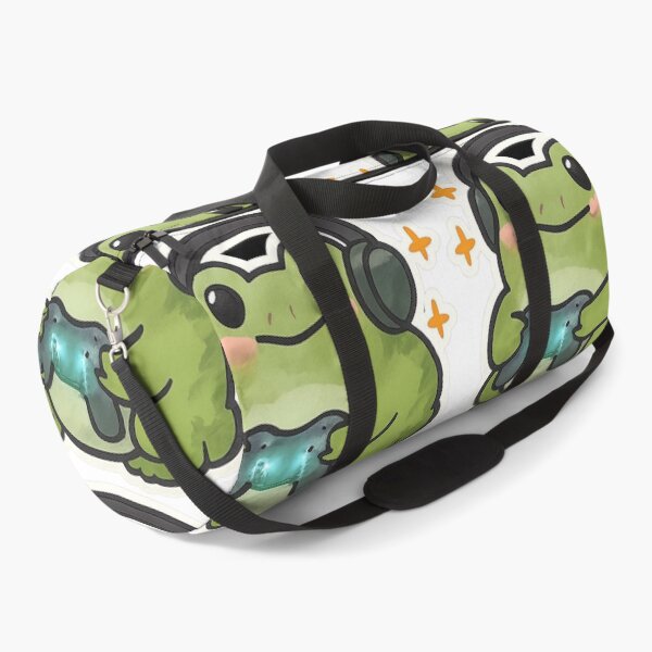 Item preview, cute gamer frog sticker - chubby frog with headphone and controller designed and sold by HKD-Design.