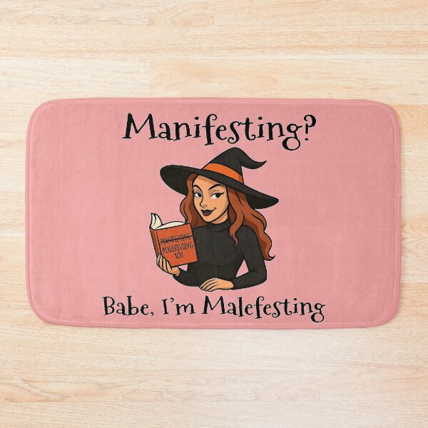 Item preview, Manifesting Malefesting Witchy Quote – Funny Sarcastic Witch Aesthetic Print designed and sold by DeanBlacksmith.