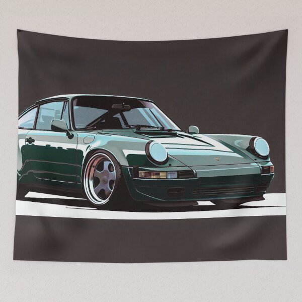 Item preview, Porsche 911 964 Art Wall | Art Print | Downloadable Wall Art | Classic Car Carrera Turbo Air Cooled | Dad Gift designed and sold by ArtiCo. Labs.
