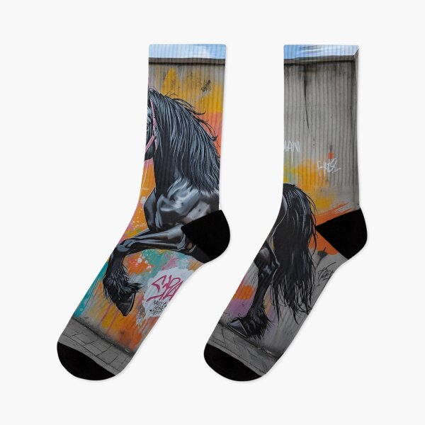 Item preview, Friesian in a Graffiti Mural designed and sold by Friesian-Fan-S.