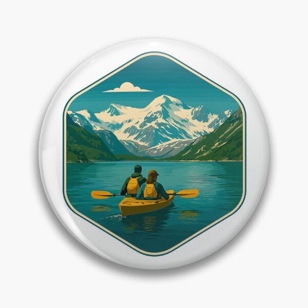 Item preview, Kenai Fjords National Park Retro Glacier Ocean Sticker designed and sold by Ismeal Von.