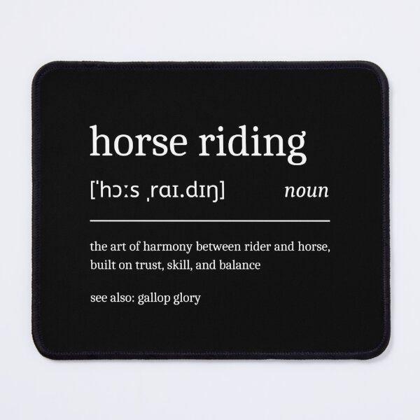 Item preview, Horse Riding Definition Funny Motivational Equestrian Dictionary designed and sold by StrideSuccess.
