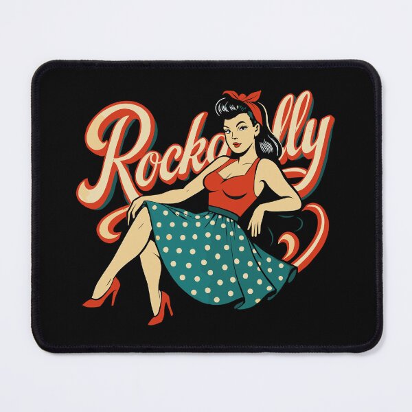 Item preview, Rockabilly Woman 50s Rock'n'Roll Petticoat Gift designed and sold by Pineapple-Tree.