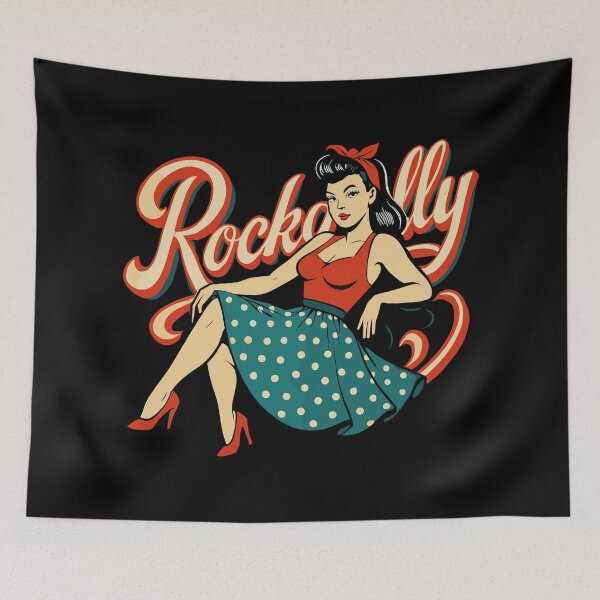 Item preview, Rockabilly Woman 50s Rock'n'Roll Petticoat Gift designed and sold by Pineapple-Tree.