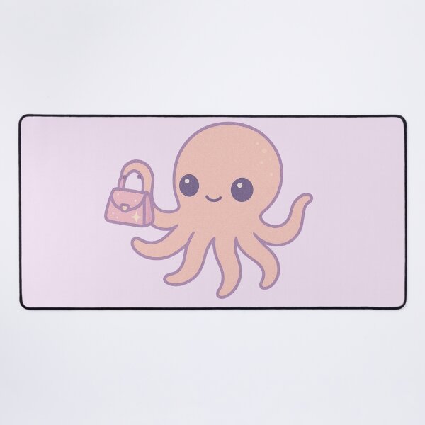 Item preview, Octopus with a Handbag – Pastel Sparkle Aesthetic designed and sold by wwshd.