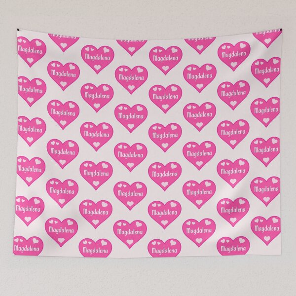 Item preview, Magdalena Name Pink Heart  designed and sold by Jeallan Designs.