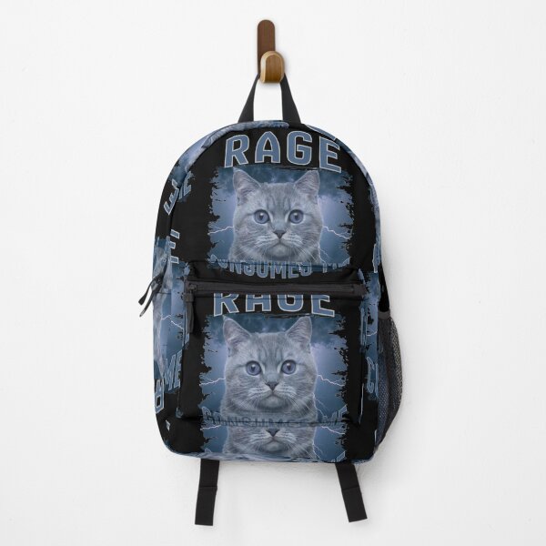 Item preview, Rage Consumes Me Funny Silly Staring Cat Meme Women Men designed and sold by FreeArt2.