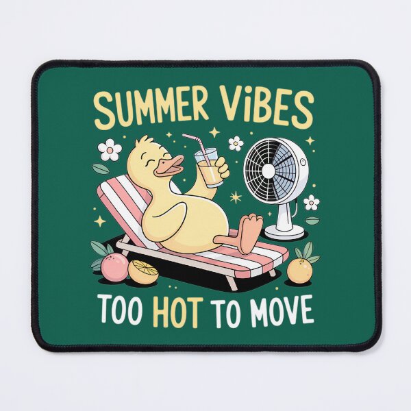 Item preview, Lazy Duck Summer Vibes Too Hot To Move designed and sold by MatthewplArt.