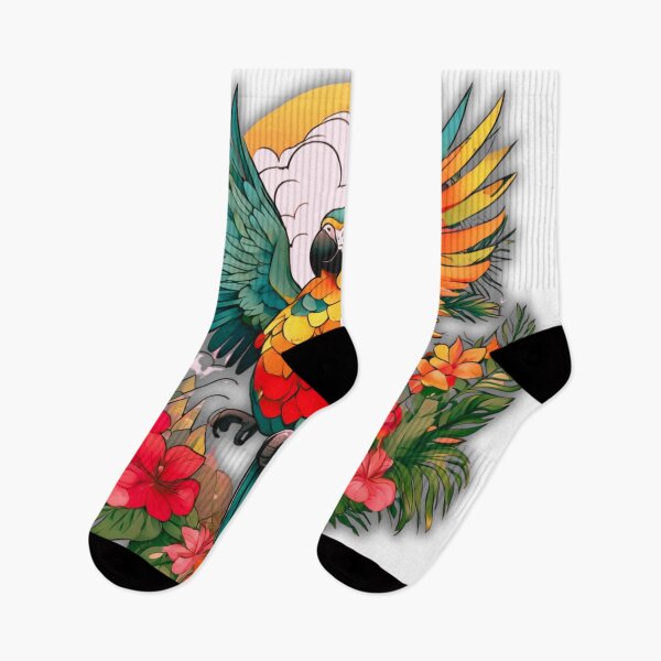 Item preview, Colorful Parrot in the Clouds designed and sold by Zofia Sosnecka.