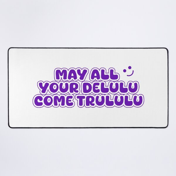 Item preview, May All Your Delulu Come Trululu – Fun Aesthetic Quote (Purple) designed and sold by designsoftinaa.