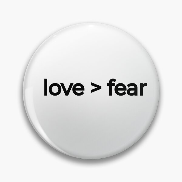 Item preview, love > fear designed and sold by DecencyTees.