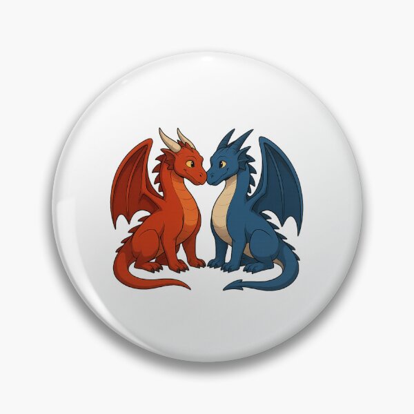 Item preview, Hot and Cold Dragons designed and sold by WilGrowDesigns.