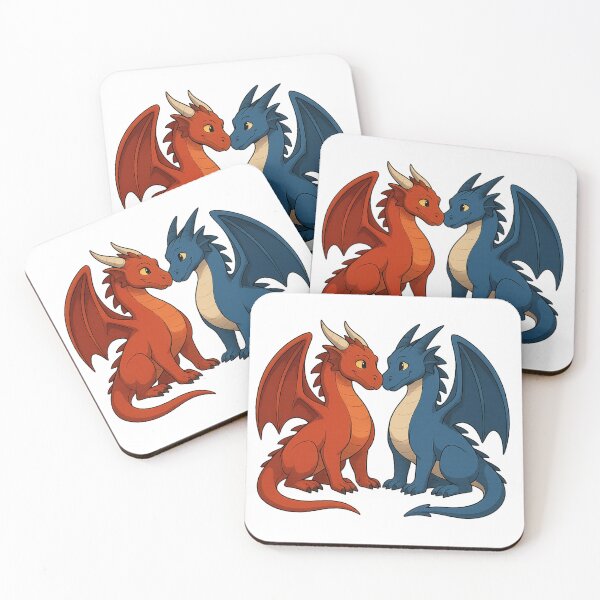 Item preview, Hot and Cold Dragons designed and sold by WilGrowDesigns.
