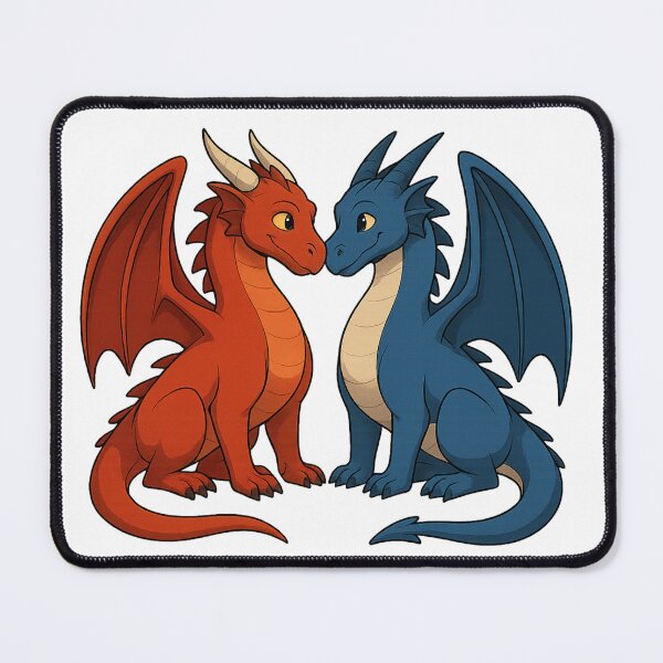 Item preview, Hot and Cold Dragons designed and sold by WilGrowDesigns.
