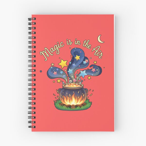 Item preview, Magic Cauldron: "Magic is in the Air" - Fantasy and Spell Illustration designed and sold by Karina Creative Studio.