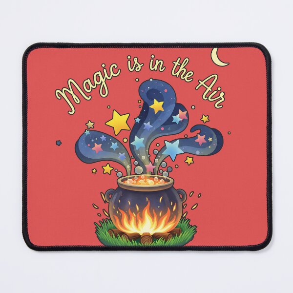Item preview, Magic Cauldron: "Magic is in the Air" - Fantasy and Spell Illustration designed and sold by Karina Creative Studio.