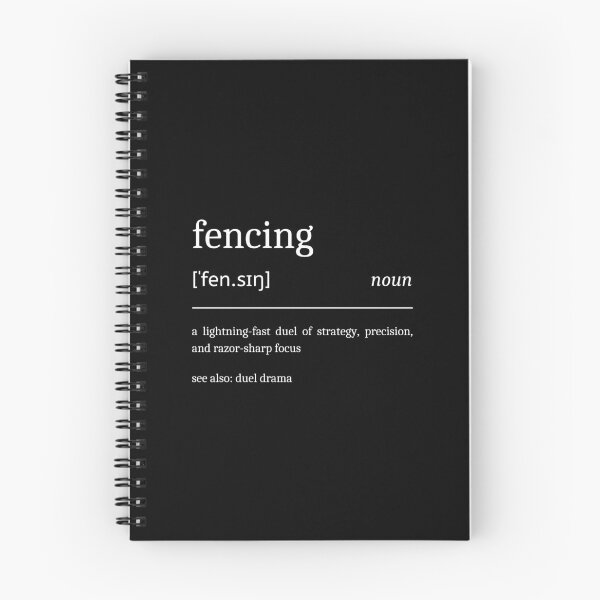 Item preview, Fencing Definition Funny Motivational Fencer Dictionary designed and sold by StrideSuccess.
