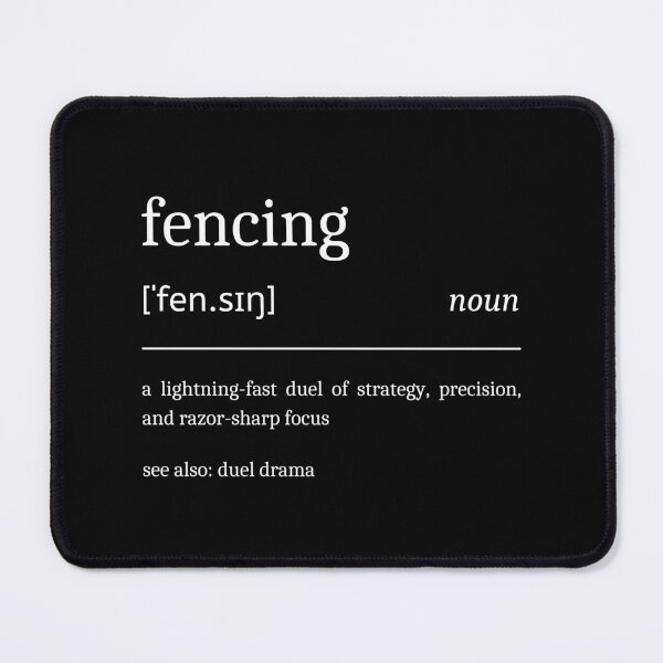 Item preview, Fencing Definition Funny Motivational Fencer Dictionary designed and sold by StrideSuccess.