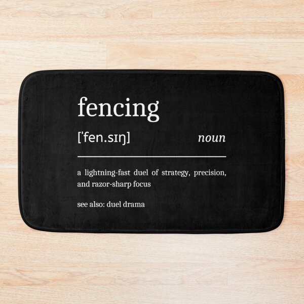 Item preview, Fencing Definition Funny Motivational Fencer Dictionary designed and sold by StrideSuccess.