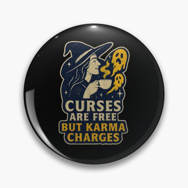 Item preview, Curses Are Free, But Karma Charges designed and sold by Kaurisdigital.