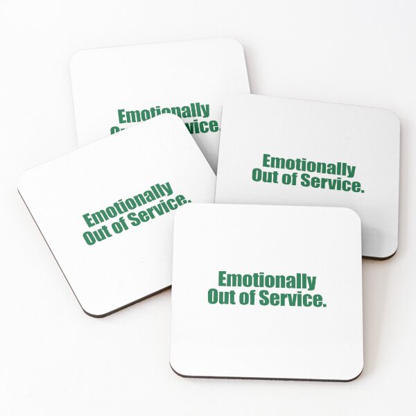 Item preview, Emotionally Out of Service – Funny Typography Design (Green) designed and sold by designsoftinaa.