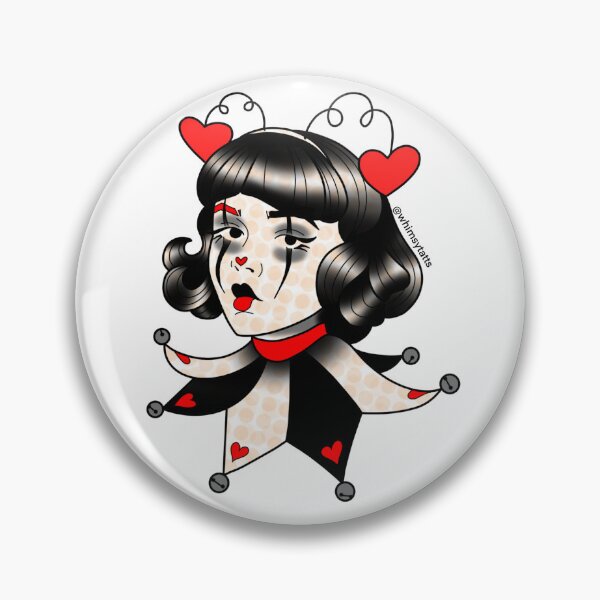 Item preview, Circus Dollface (hearts 2) designed and sold by WhimsyTatts Bubble Shop.