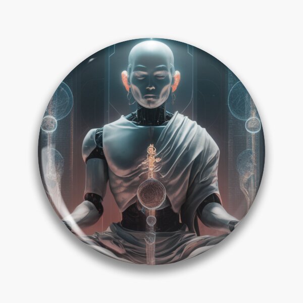 Item preview, AI Monk Meditation designed and sold by McVrax.