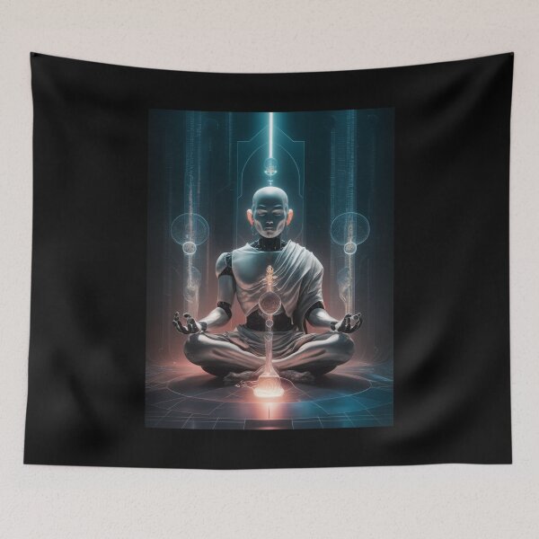 Item preview, AI Monk Meditation designed and sold by McVrax.