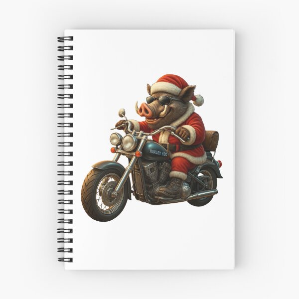 Artikelvorschau, „Holiday Hog Rider – Lustiger Weihnachtsbiker“ entworfen und verkauft von Harprints.Studio.