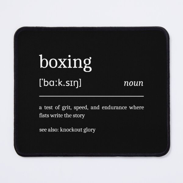 Item preview, Boxing Definition Funny Motivational Boxer Dictionary designed and sold by StrideSuccess.