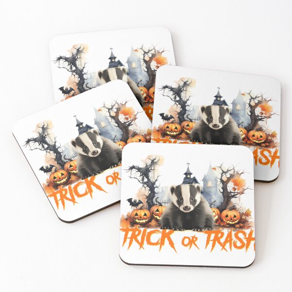 Item preview, Trick Or Trash Racoon Halloween designed and sold by KatherynSGardne.