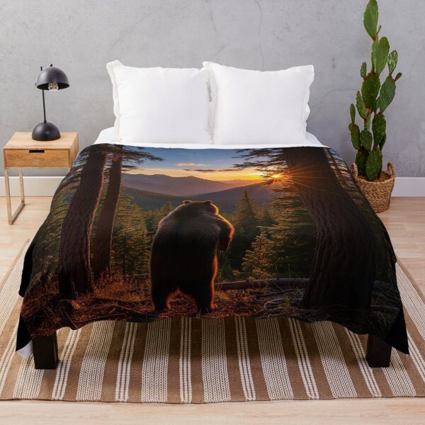 Item preview, A Bear's View: Watching the Sunset Over the Mountains designed and sold by ART-POD-PL.
