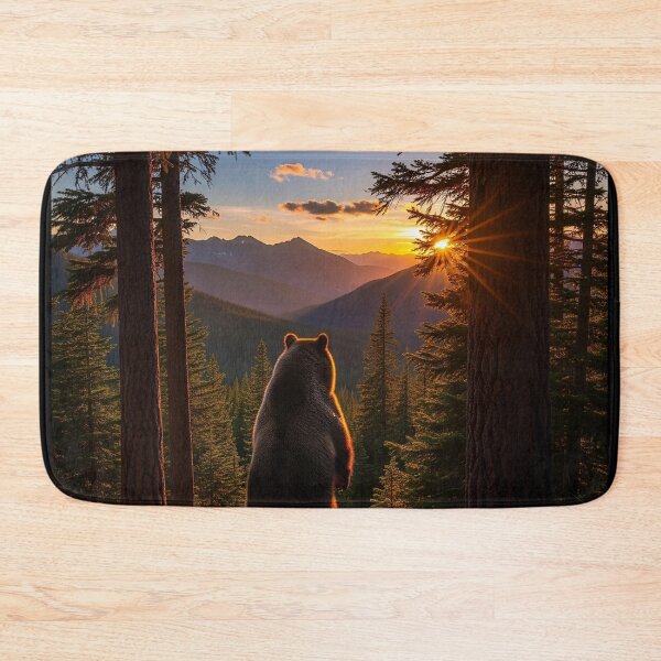 Item preview, A Bear's View: Watching the Sunset Over the Mountains designed and sold by ART-POD-PL.