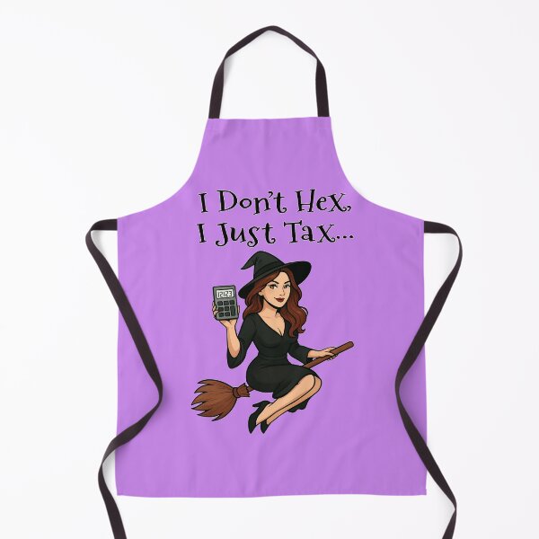 Item preview, Funny Witch Quote – I Don’t Hex I Just Tax – Cute Witch with Calculator – Sarcastic Accountant Gift designed and sold by DeanBlacksmith.