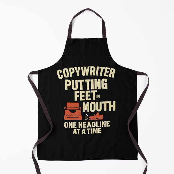 Item preview, Putting Feet in Mouths - Copywriter Retro Tee designed and sold by Work Life Tees.