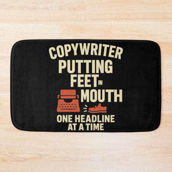 Item preview, Putting Feet in Mouths - Copywriter Retro Tee designed and sold by Work Life Tees.
