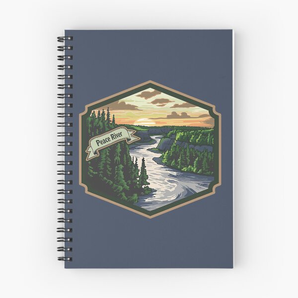 Item preview, Peace River Alberta Canyon Sunset, Northern Canada Forest River Art designed and sold by meganohm.