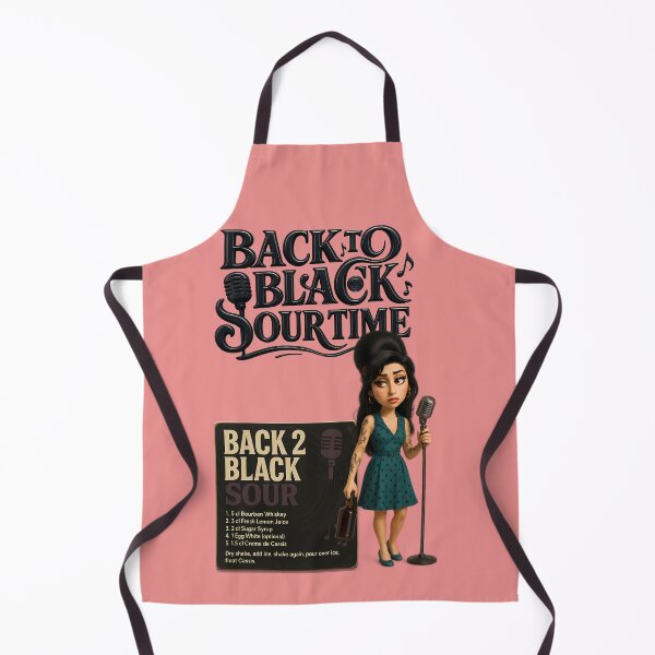 Item preview, Back to Black Sour Time – Retro cocktail poster with music flair designed and sold by malero-design.