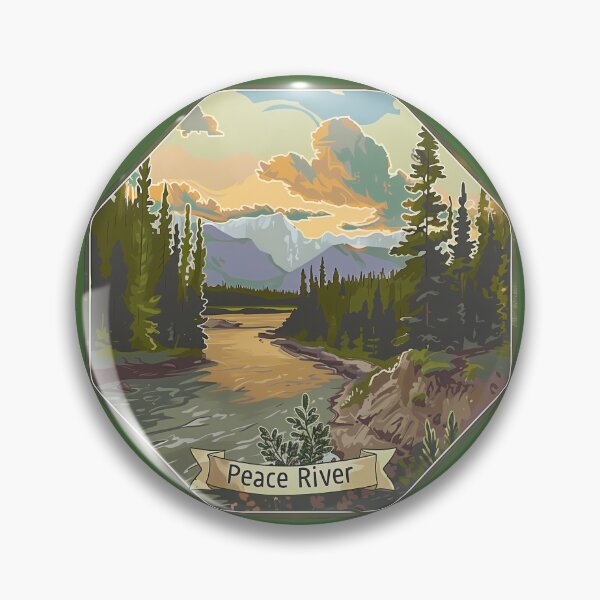 Item preview, Peace River Alberta Mountain View, Northern Wilderness Landscape Design designed and sold by meganohm.