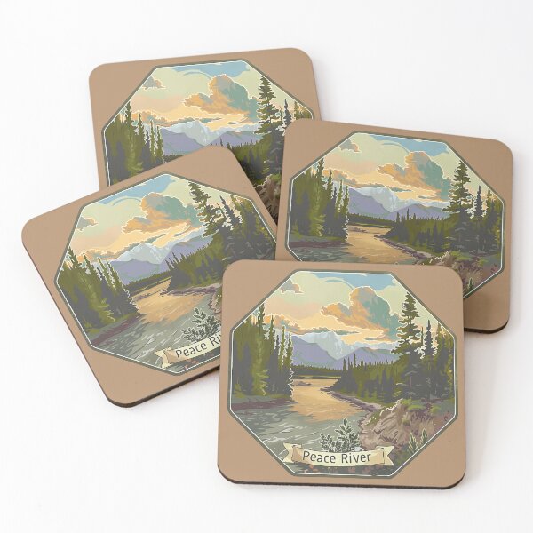 Item preview, Peace River Alberta Mountain View, Northern Wilderness Landscape Design designed and sold by meganohm.