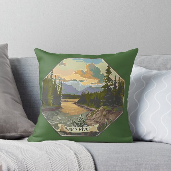 Item preview, Peace River Alberta Mountain View, Northern Wilderness Landscape Design designed and sold by meganohm.