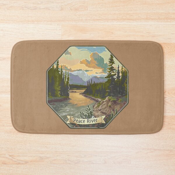 Item preview, Peace River Alberta Mountain View, Northern Wilderness Landscape Design designed and sold by meganohm.