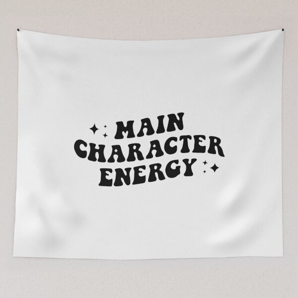Item preview, Main Character Energy – Wavy Text Aesthetic Quote designed and sold by designsoftinaa.