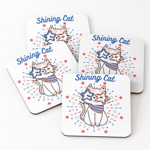 Item preview, Shining Cat American Flag Patriotic Design_cat lovers  designed and sold by  Catpuccino.