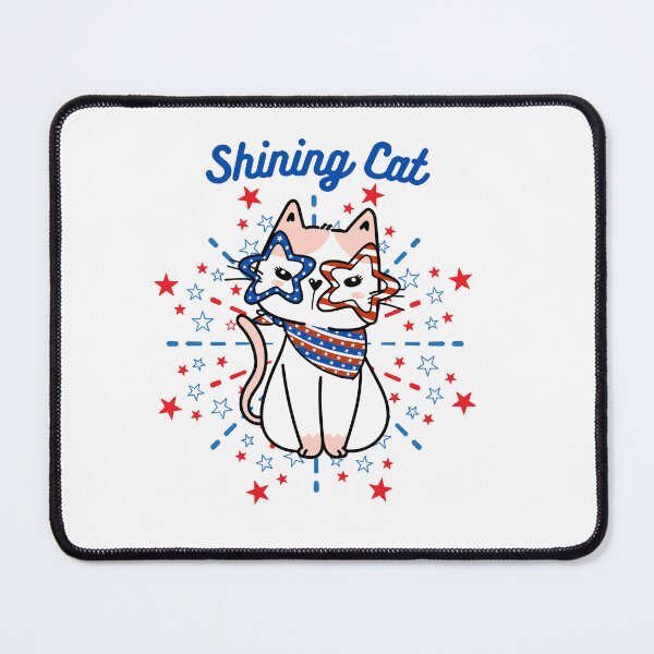Item preview, Shining Cat American Flag Patriotic Design_cat lovers designed and sold by Catpuccino.