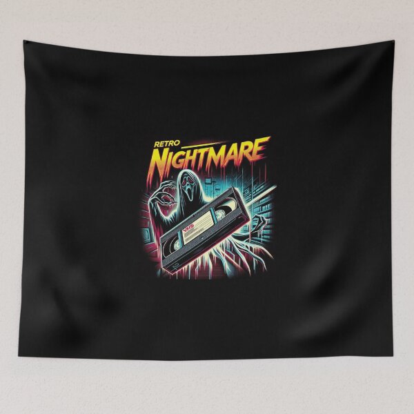 Item preview, Retro VHS Nightmare Horror Design designed and sold by Rare Plus Apparel!.