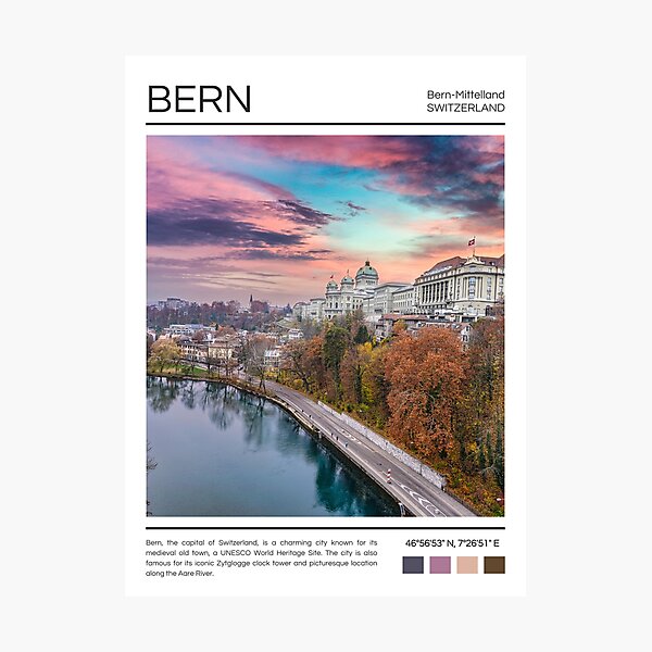 Artikelvorschau, Bern - Schweiz - Fotografie entworfen und verkauft von StudioRedKoala.